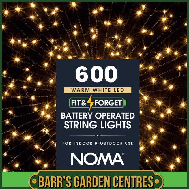 Noma 400 - 600 Fit & Forget Battery Operated Lights - Warm White