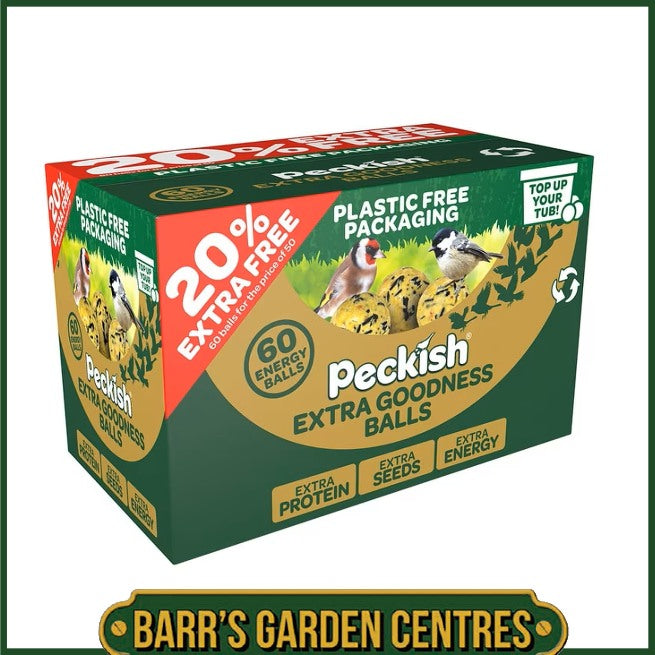 Peckish Extra Goodness Energy Balls 50 Box plus 20% Extra Free