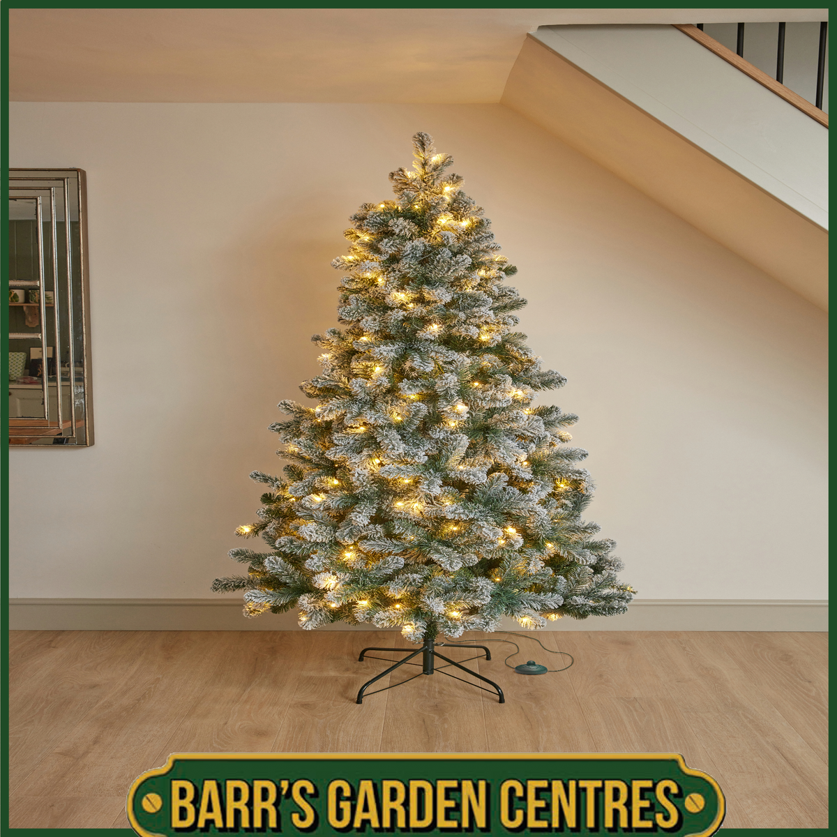 5ft InLit Snowy King Pine
