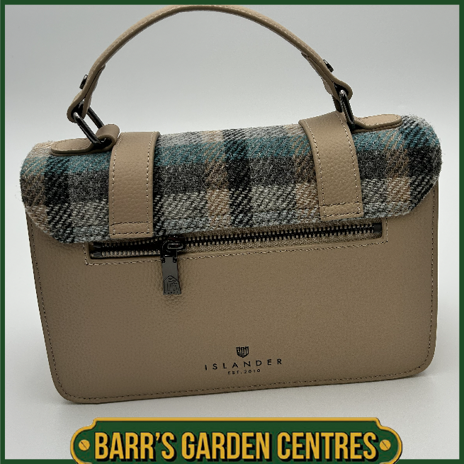 Islander Medium Satchel Bag with Harris Tweed Islander Tartan