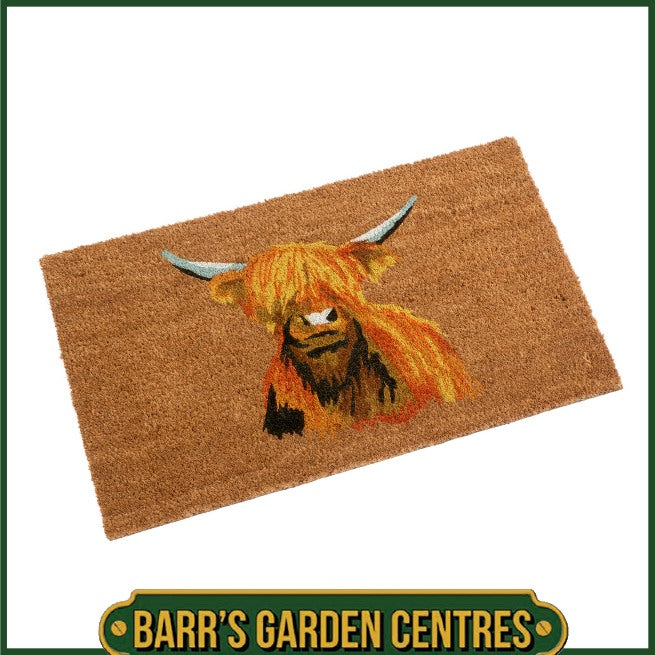 Smart Garden Highland Cow Decoir Mat - 45cm x 75cm