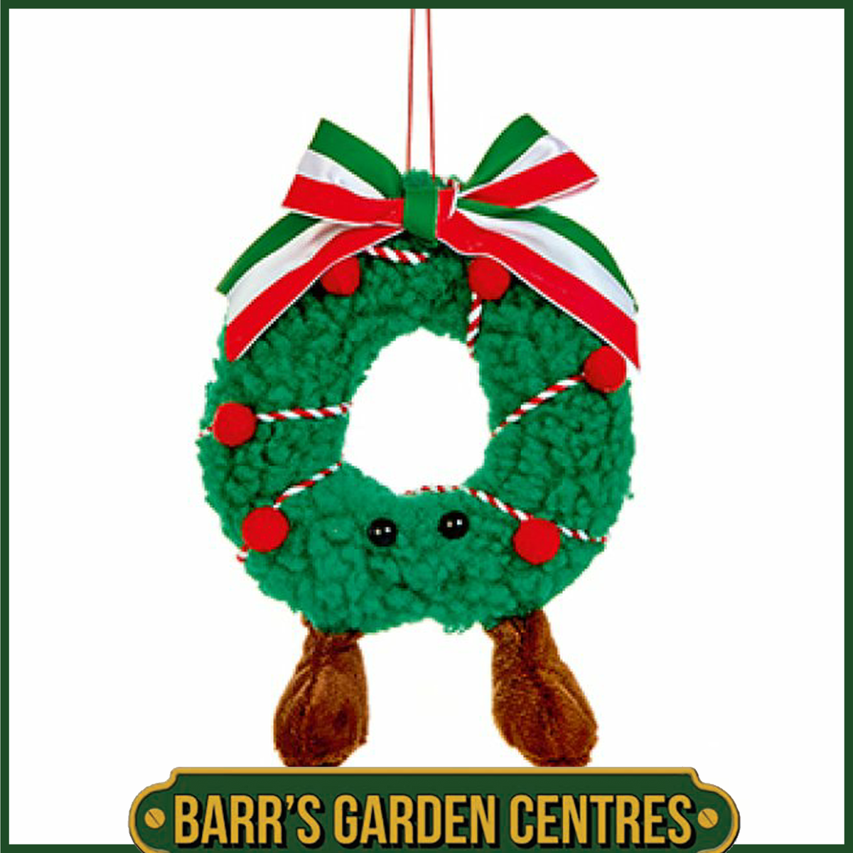 15cm Plush Wreath Character Hanging Dec