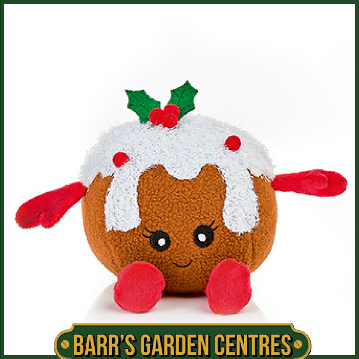 11cm Plush Christmas Pudding