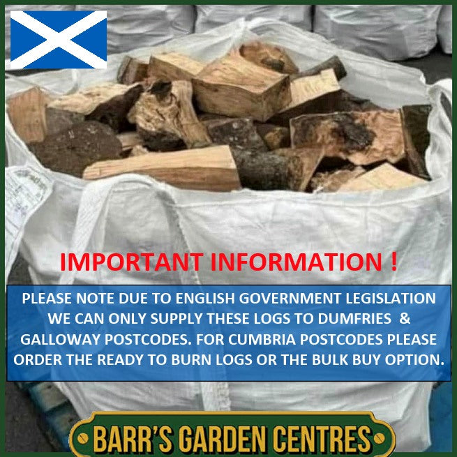 Kiln Dried Hardwood Logs in Bulk Bag