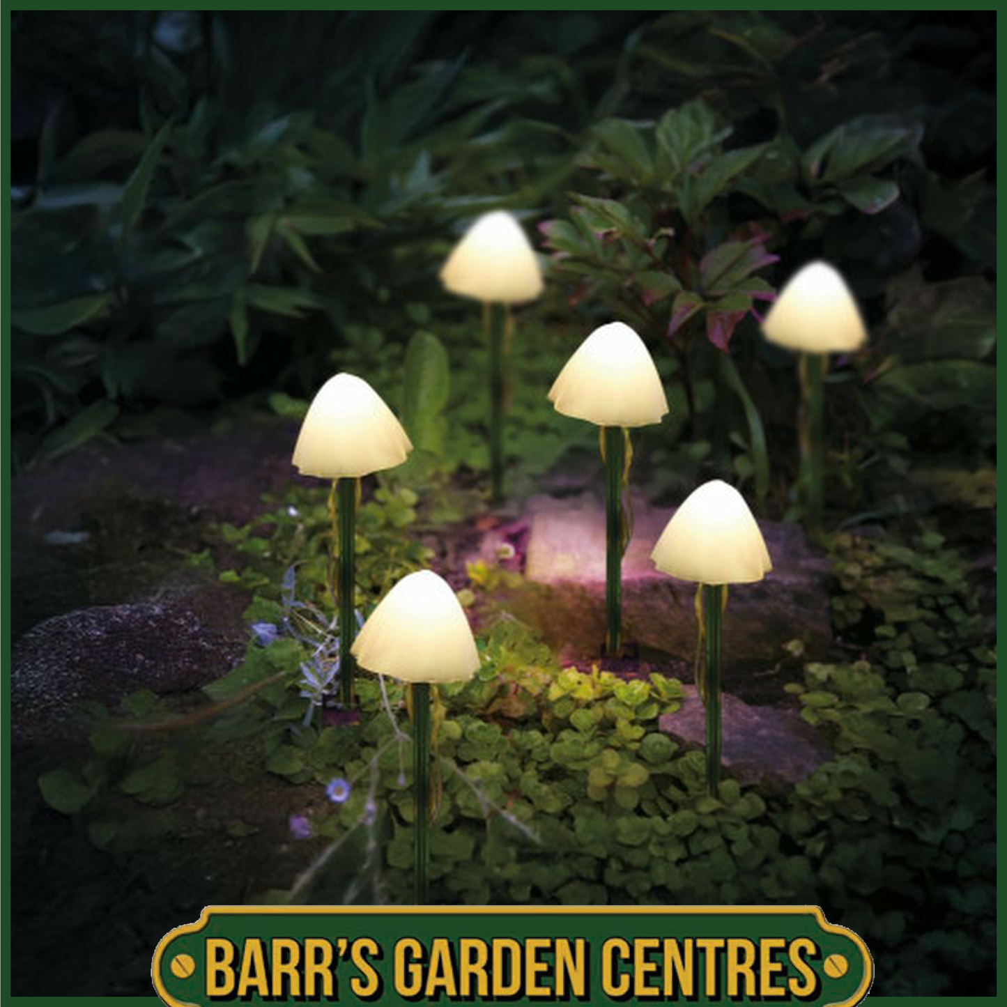 Smart Solar LumiShrooms XL Mushroom Lights Set Of 6