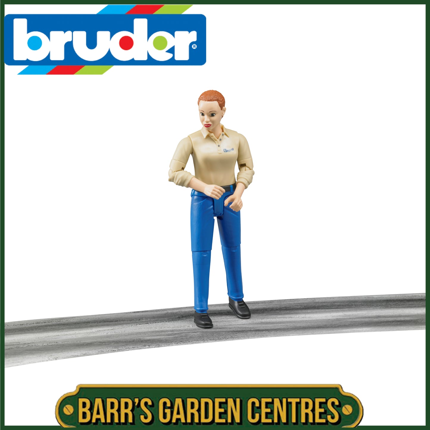 BRUDER Woman with Blue Trousers