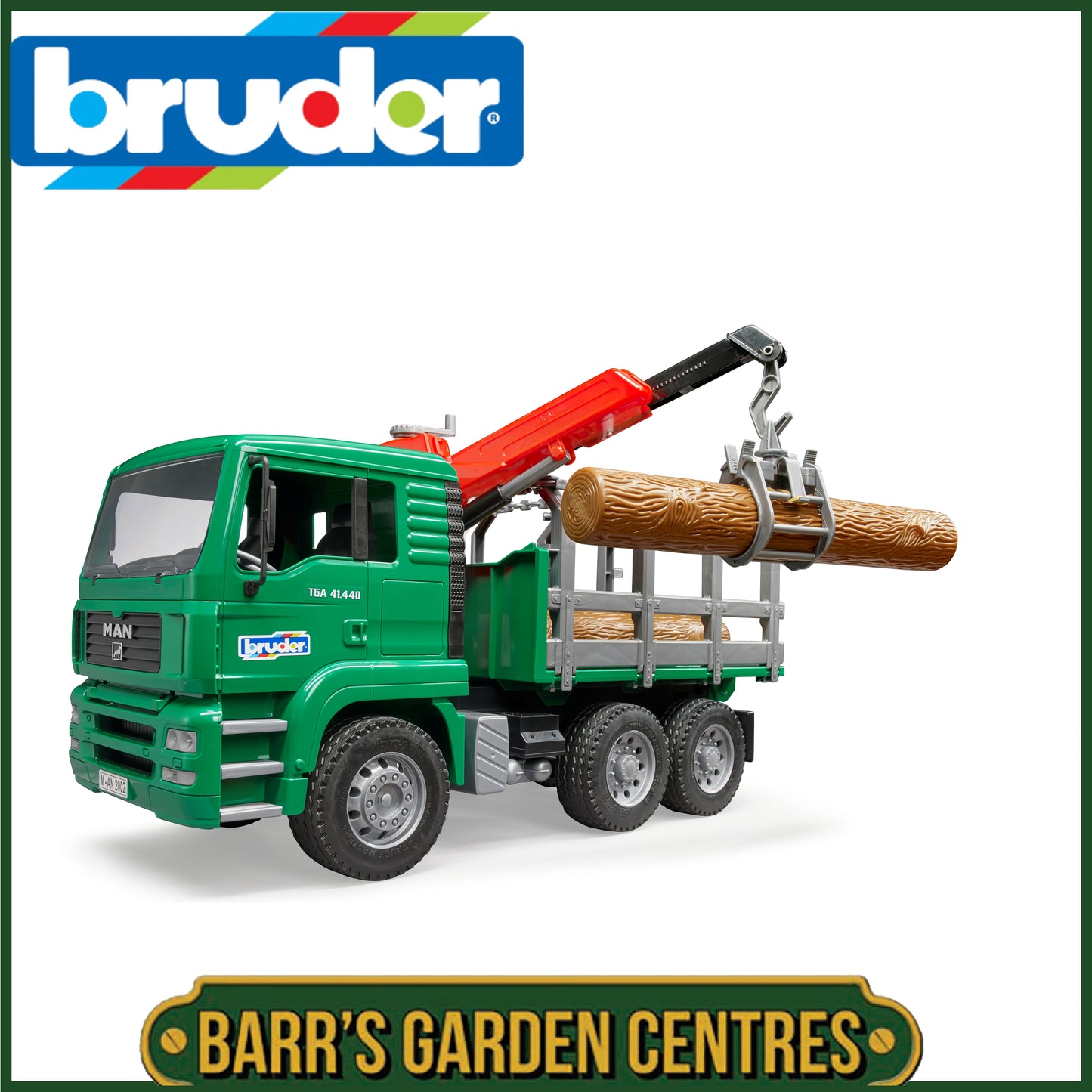 BRUDER MAN Timber Truck With Loading Crane