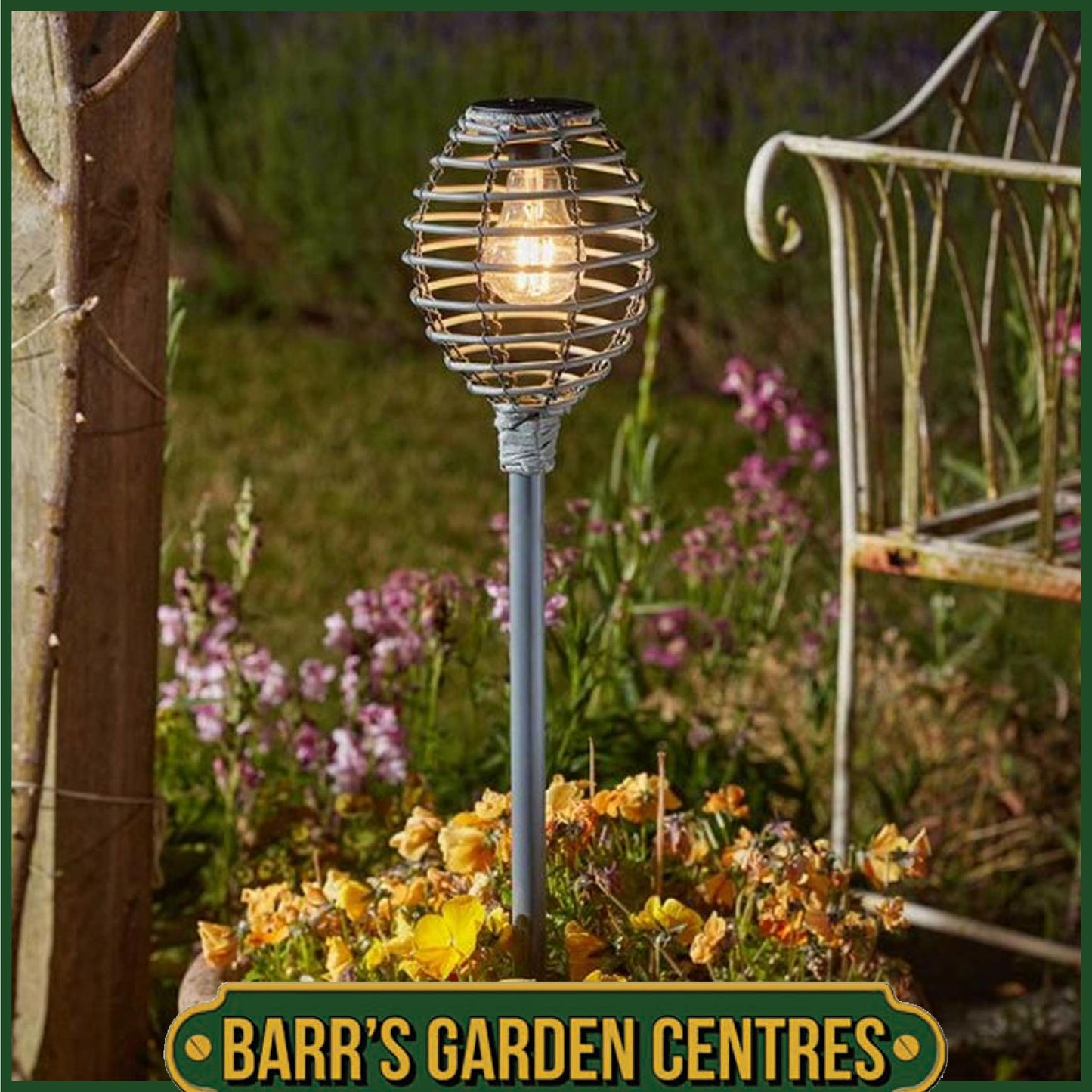 Smart Solar Lumina Faux Rattan Stake Light, Natural Or Grey