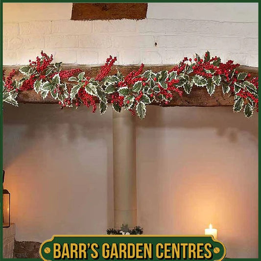 Three Kings HollyBerry Garland - 180cm / 6ft