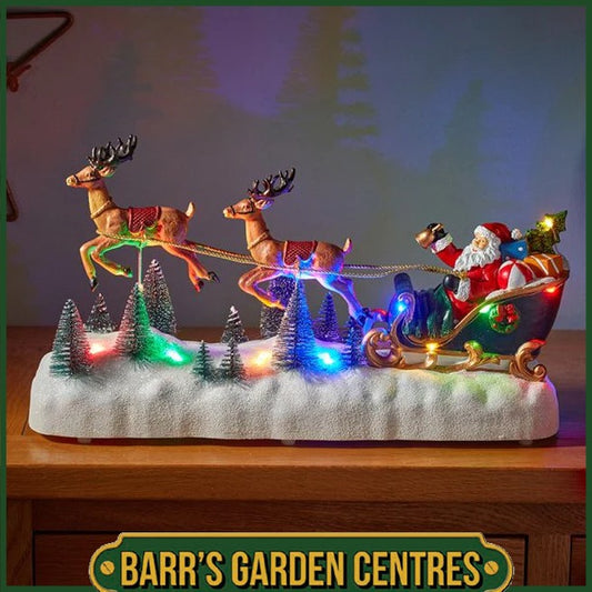 Three Kings Flying Reindeer SleighScene