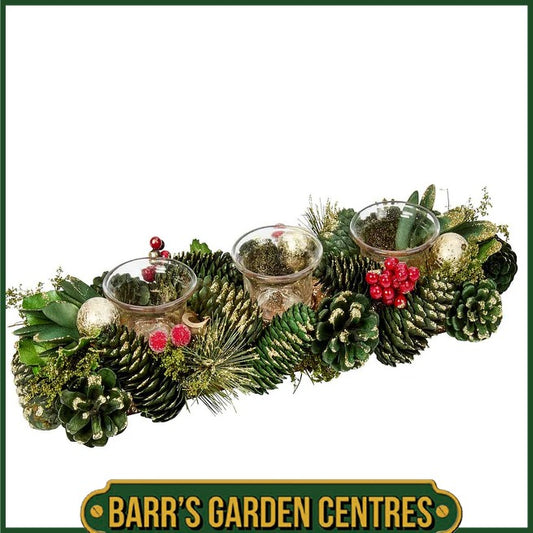 Three Kings 36cm BaublePine Trio Candle Holder