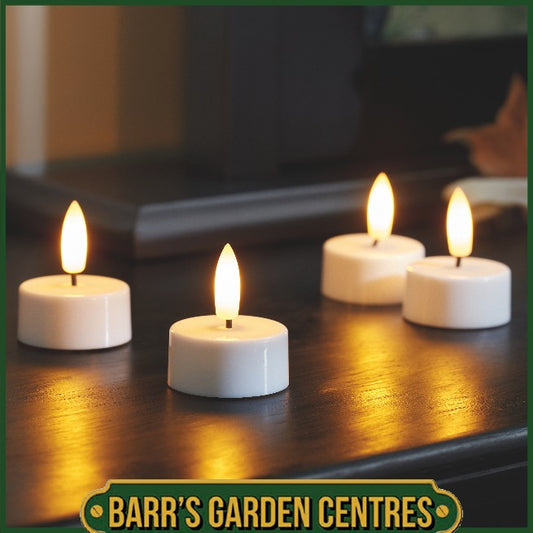 Three Kings Faux Flame T-Light, 4pk