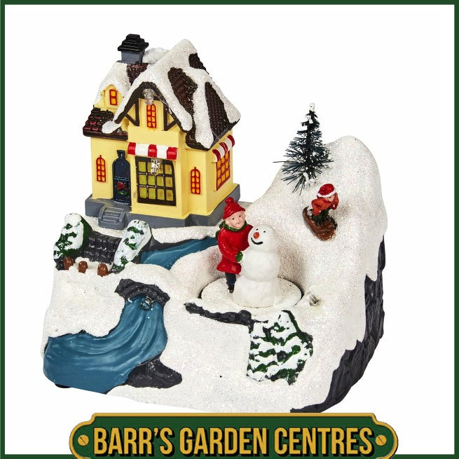 Three Kings Frosty's Christmas Snow Scene 14cm