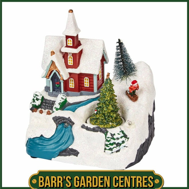 Three Kings CandyTree Christmas SnowScene 14cm