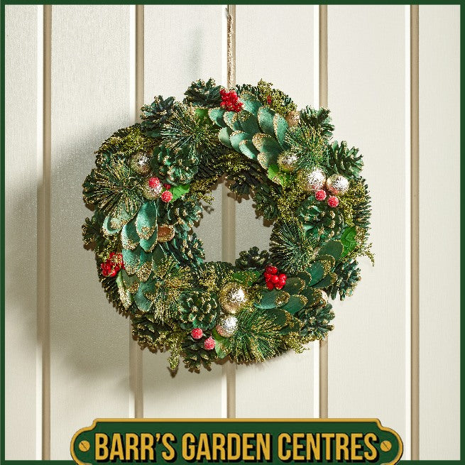 Three Kings BaublePine Wreath, 36cm or 50cm