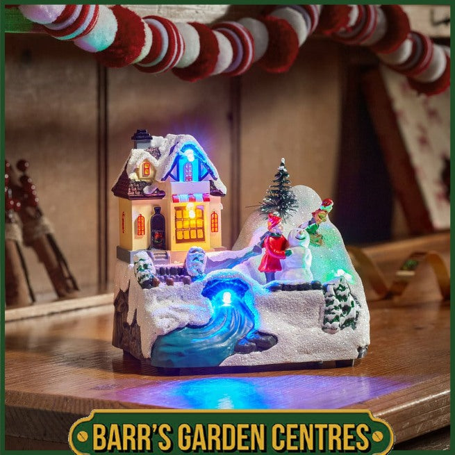 Three Kings Frosty's Christmas Snow Scene 14cm