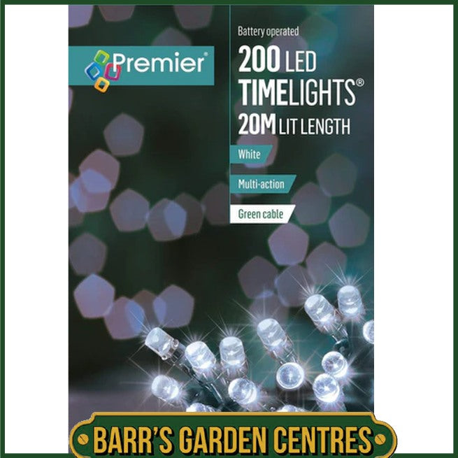 Premier 50-200 Battery String Lights - White