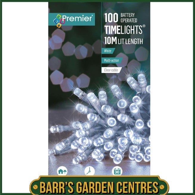 Premier 50-200 Battery String Lights - White