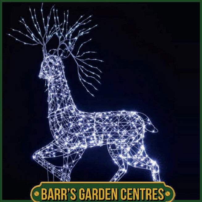 Noma 2M White Flexi Highland Stag with Branch Antlers