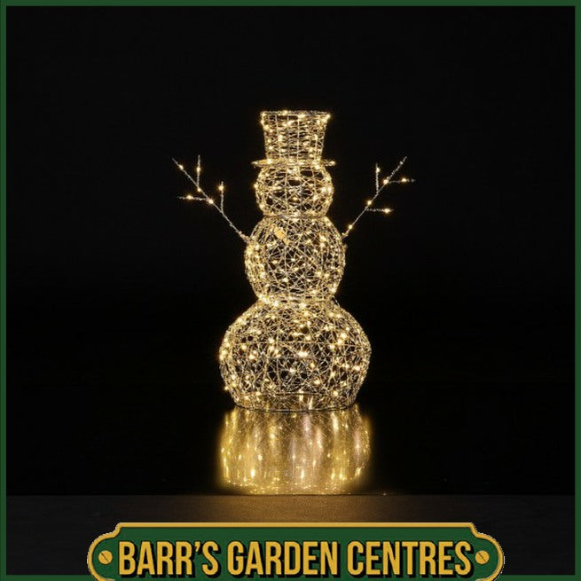 Noma 60cm Twisted Silver Wire Snowman
