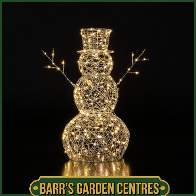 Noma 60cm Twisted Silver Wire Snowman