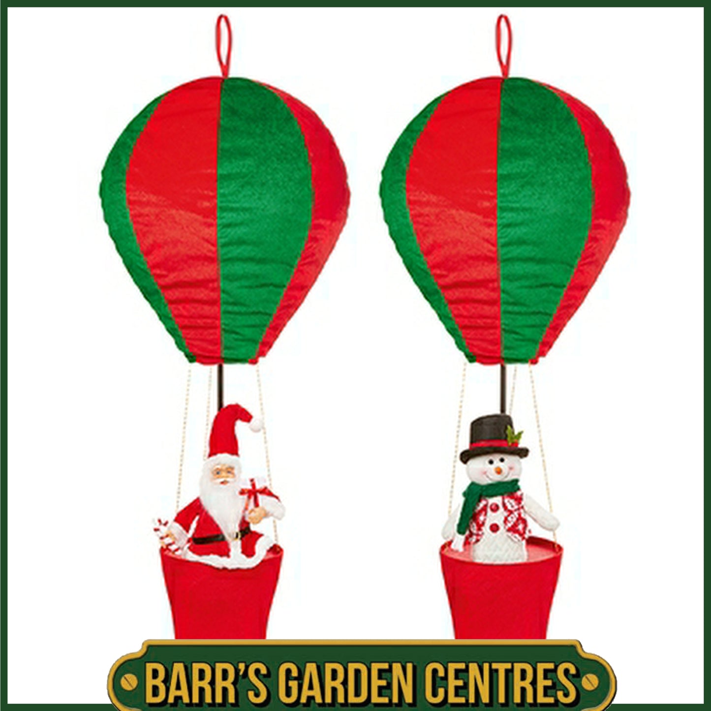 Premier 1m Hot Air Balloon Christmas Character Santa or Snowman