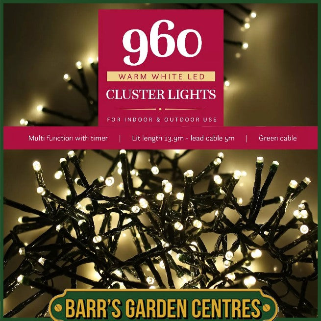Noma 480 - 1500 Warm White Cluster Lights