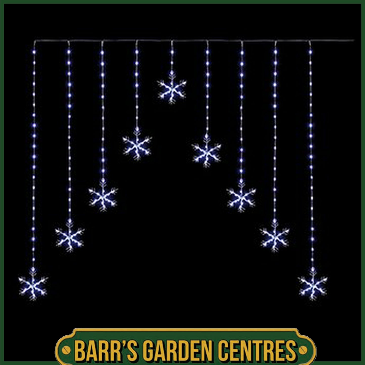 Premier 1.2 x 1.2m FlexiBrights Snowflake V Curtain with 267 White LED