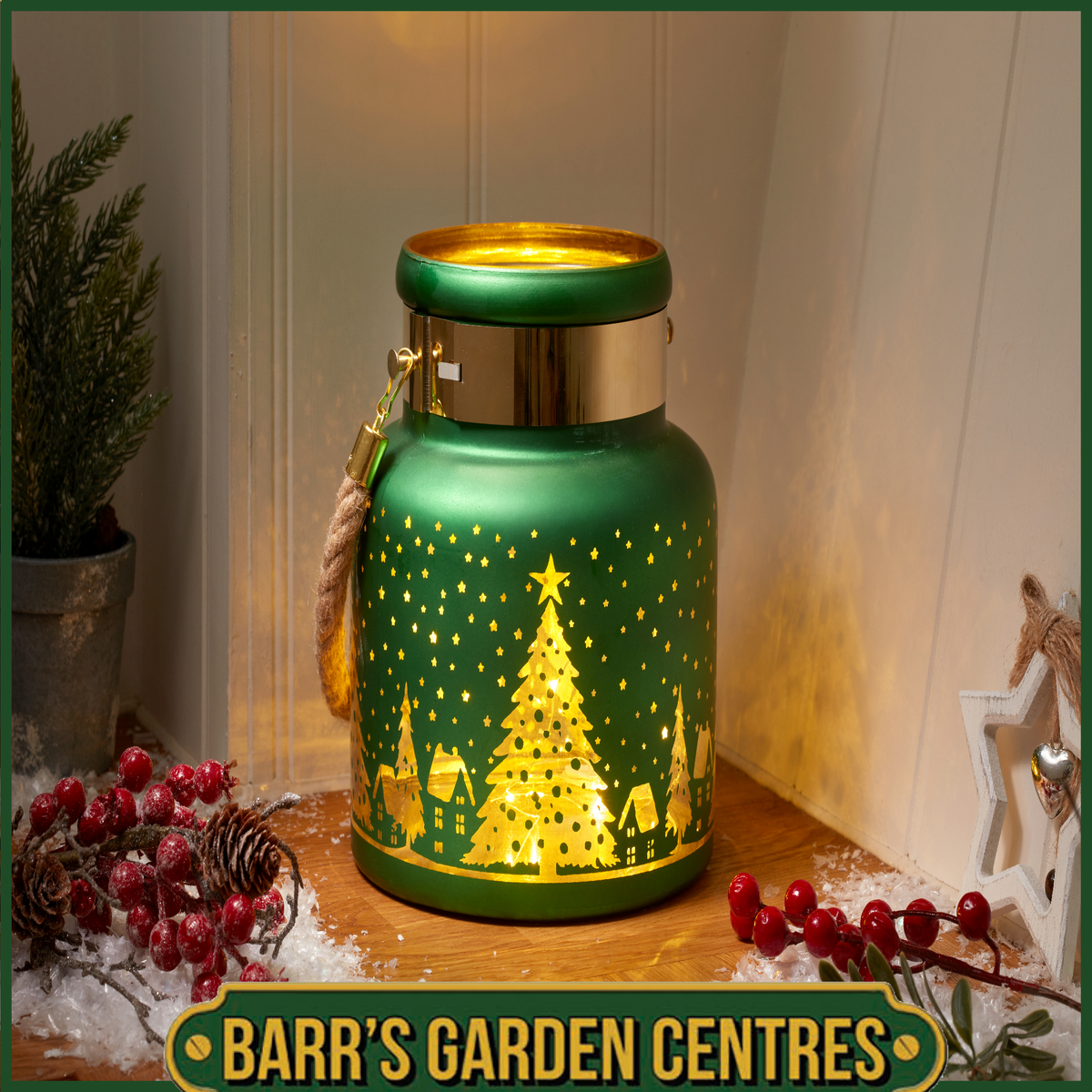 Wonderland Lantern - Emerald