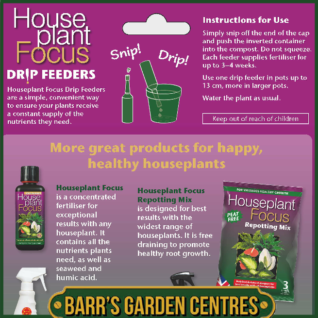 Growth Technology Houseplant Focus Drip Feeders 6 Pack