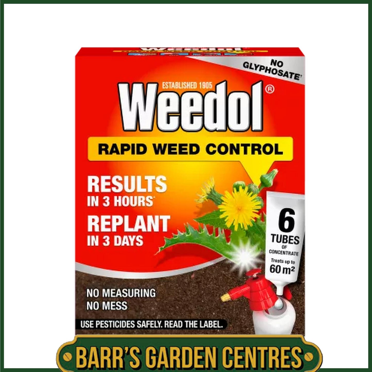 Weedol® Rapid Weed Control (Concentrate Tubes) 6 Tubes - 12 Tubes