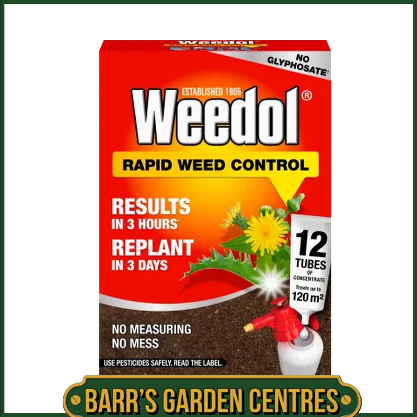 Weedol® Rapid Weed Control (Concentrate Tubes) 6 Tubes - 12 Tubes