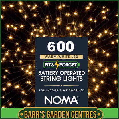 Noma 400 - 600 Fit & Forget Battery Operated Lights - Warm White