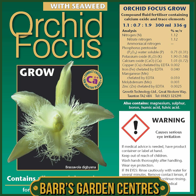 Growth Technolgy Orchid Focus Grow with Seaweed 300ml