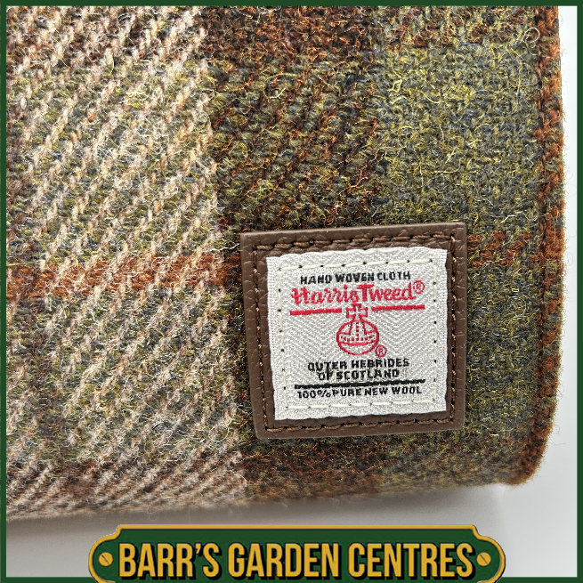 Islander The Eilidh Leather Crossbody Bag with Chestnut Tartan Harris Tweed