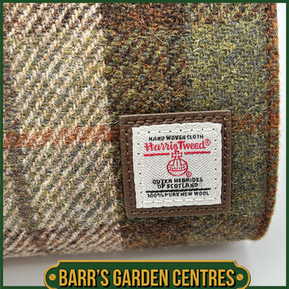 Islander The Eilidh Leather Crossbody Bag with Chestnut Tartan Harris Tweed