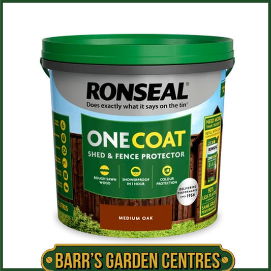 Ronseal Medium Oak One Coat Shed & Fence Protector 5L