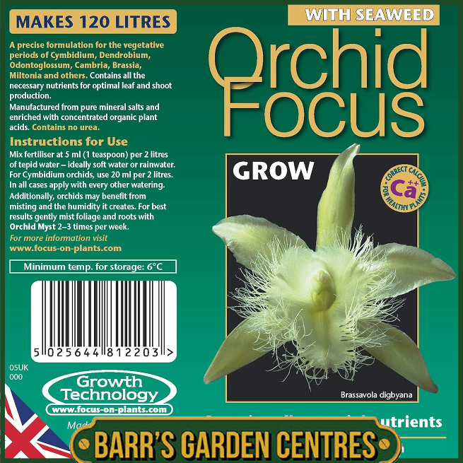 Growth Technolgy Orchid Focus Grow with Seaweed 300ml