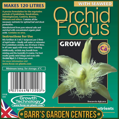 Growth Technolgy Orchid Focus Grow with Seaweed 300ml