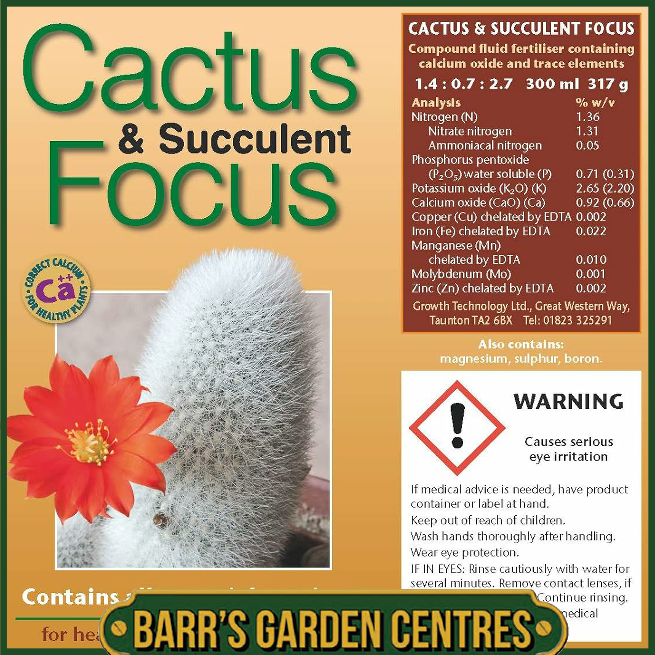 Growth Technolgy Cactus & Succulent Focus 300ml