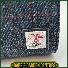 Islander The Eilidh Leather Crossbody Bag with Navy Over-Check Harris Tweed