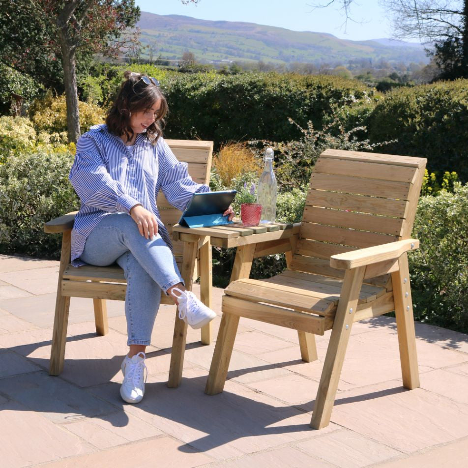 Charlotte Garden Love Seat | Companion Seat