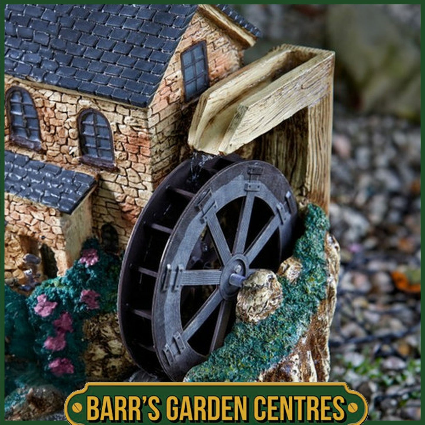 Smart Solar Water Mill Fountain