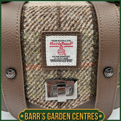 Islander Mini Satchel with Harris Tweed Chestnut Brown