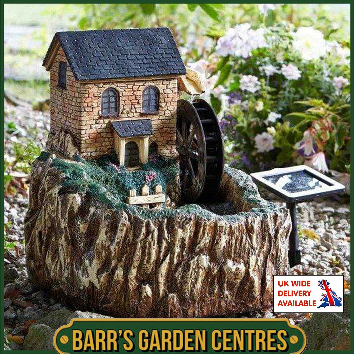 Smart Solar Water Mill Fountain