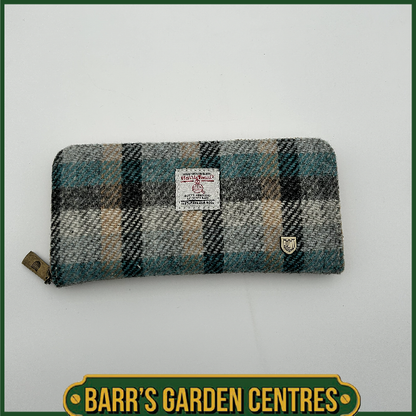 Islander Long Zip Purse with Harris Tweed - Islander Tartan