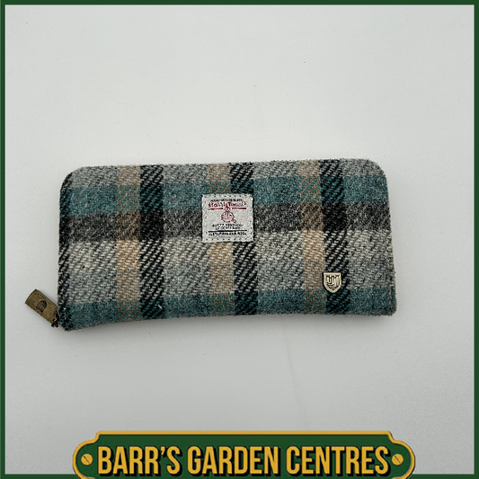 Islander Long Zip Purse with Harris Tweed - Islander Tartan
