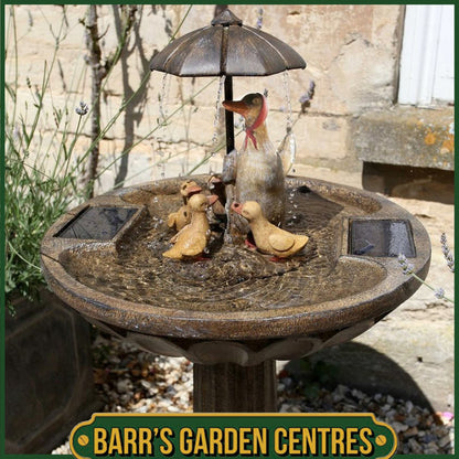 Smart Solar Duck Family Fountain