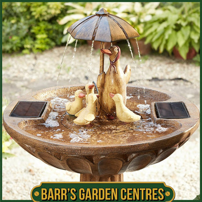 Smart Solar Duck Family Fountain