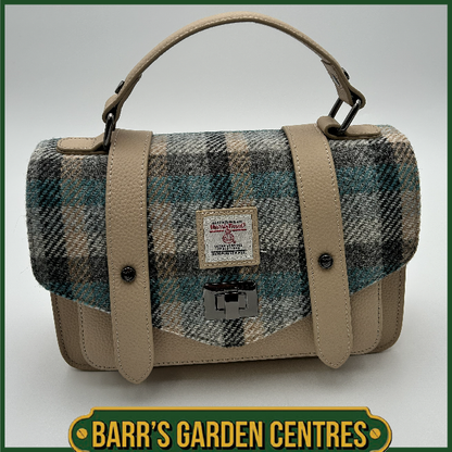 Islander Medium Satchel Bag with Harris Tweed Islander Tartan